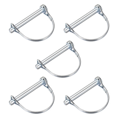 Harfington Uxcell Shaft Locking Pin 8mmx65mm Coupler Pin for Farm Trailers Lawn Arch 5Pcs