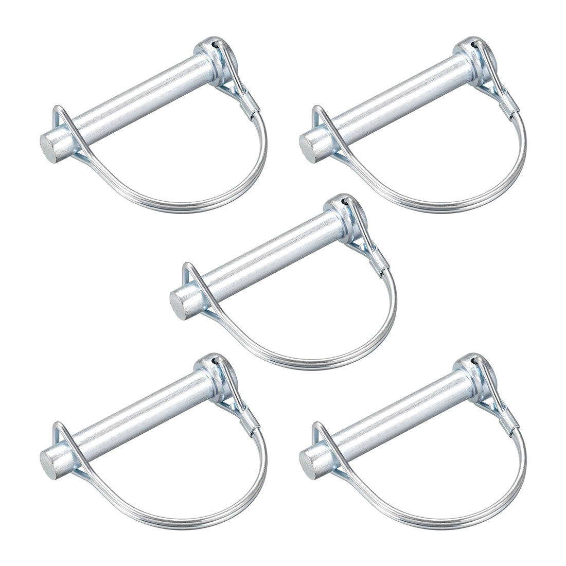 uxcell Uxcell Shaft Locking Pin 10mmx60mm Coupler Pin for Farm Trailers Lawn Arch 5Pcs