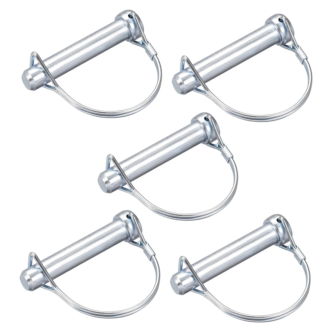 uxcell Uxcell Shaft Locking Pin 12mmx65mm Coupler Pin for Farm Trailers Lawn Arch 5Pcs