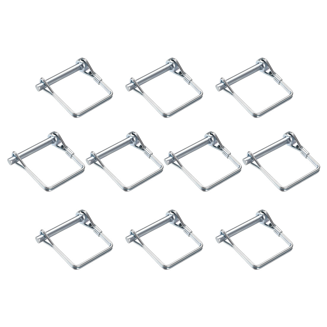 uxcell Uxcell Shaft Locking Pin 6mmx45mm Coupler Pin for Farm Trailers Lawn Square 10Pcs