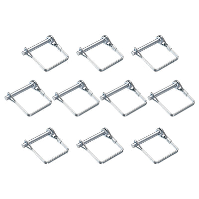 Harfington Uxcell Shaft Locking Pin 6mmx45mm Coupler Pin for Farm Trailers Lawn Square 10Pcs
