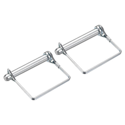 Harfington Uxcell Shaft Locking Pin 10mmx70mm Coupler Pin for Farm Trailers Lawn Square 2Pcs