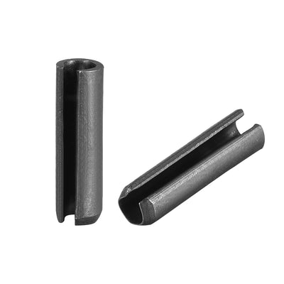 Harfington Uxcell Slotted Spring Pin - 5mm x 18mm Plain Finish 65Mn Roll Assortment Kit 100Pcs