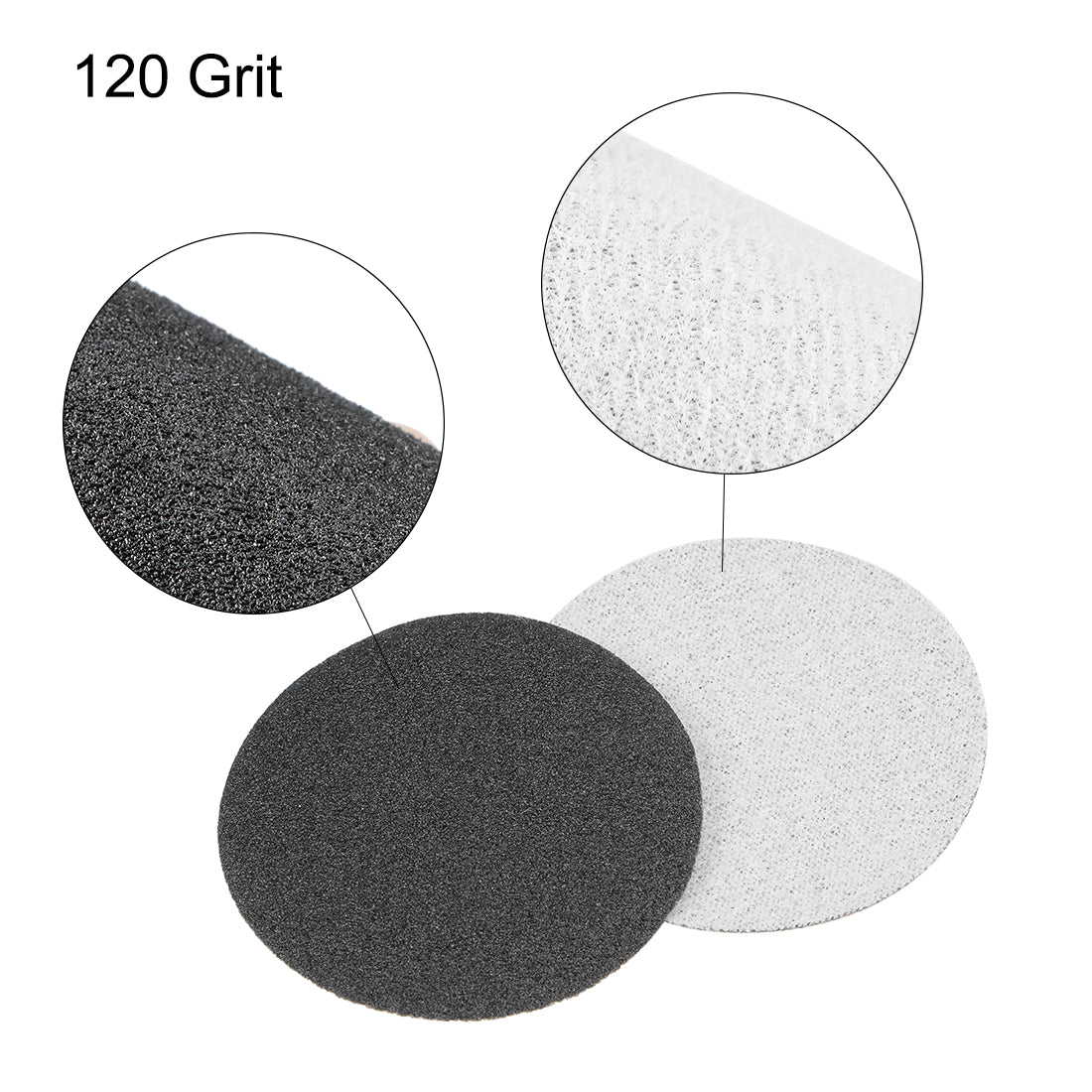 Uxcell Uxcell 2-Inch Hook and Loop Sanding Disc Wet / Dry Silicon Carbide 1500 Grit 25 Pcs