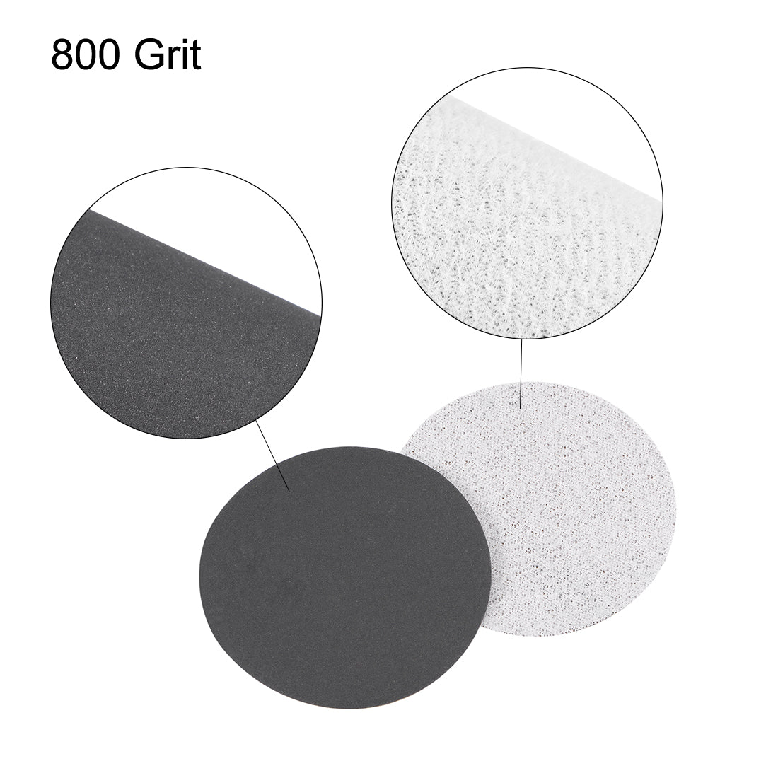 uxcell Uxcell Wet Dry Hook and Loop Sanding Pad Disc Silicon