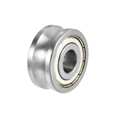 uxcell Uxcell LFR5201-12 U Groove Track Roller Bearing 12x35x16mm Double Metal Shielded (GCr15) Chrome Steel Ball Bearing