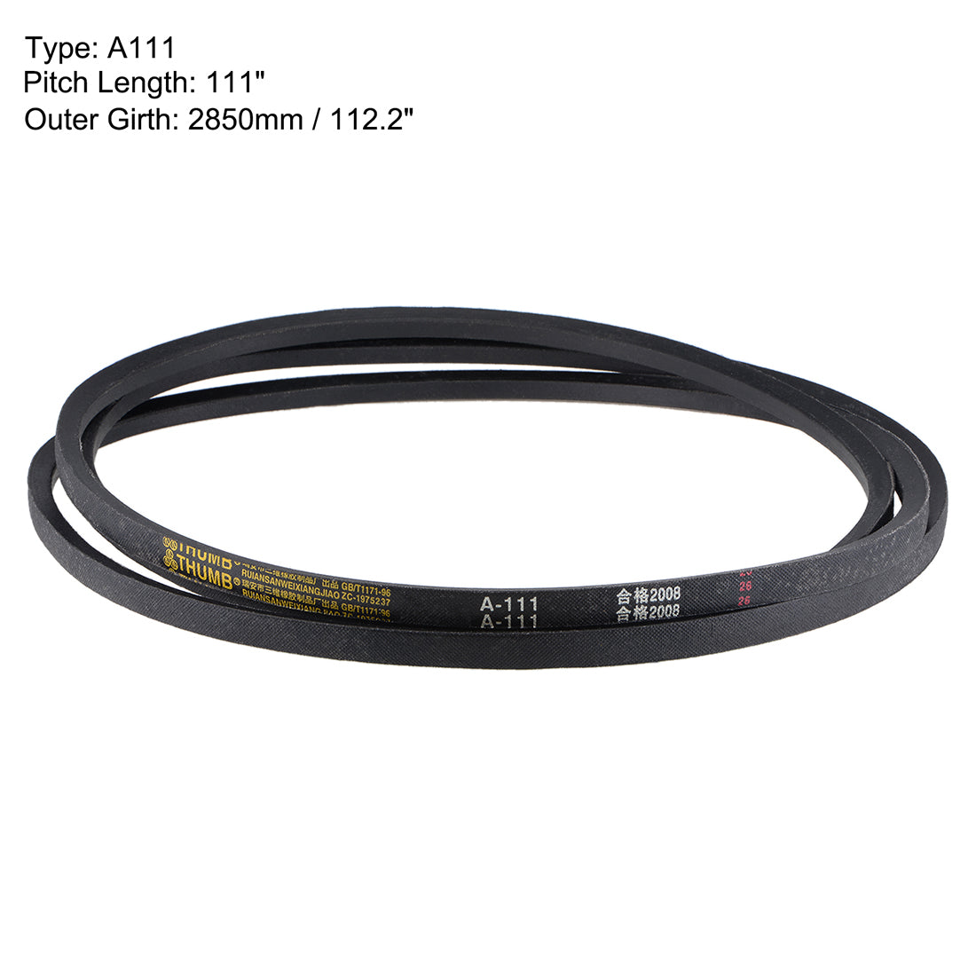 uxcell Uxcell V-Belts Pitch Length, A-Section Rubber Drive Belts