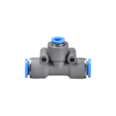 Harfington Uxcell Push To Connect Fittings T Type Tee Tube Connect 10-6mm OD Grey Push Lock