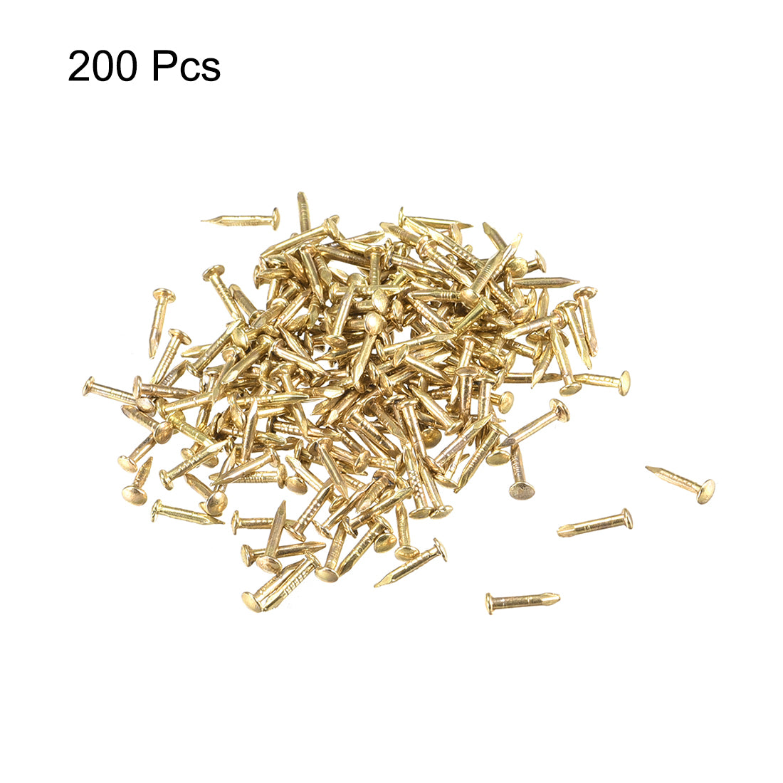 uxcell Uxcell Small Tiny Nails 1.2X8mm for DIY Decorative Wooden Boxes 200pcs