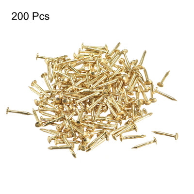 Harfington Uxcell Small Tiny Nails 1X10mm for DIY Decorative Wooden Boxes 200pcs