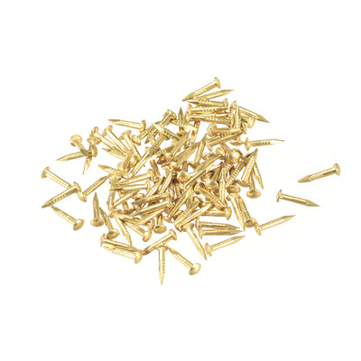 Harfington Uxcell Tiny Brass Nails 1.2mmX8mm for DIY Decorative Wooden Boxes 100pcs