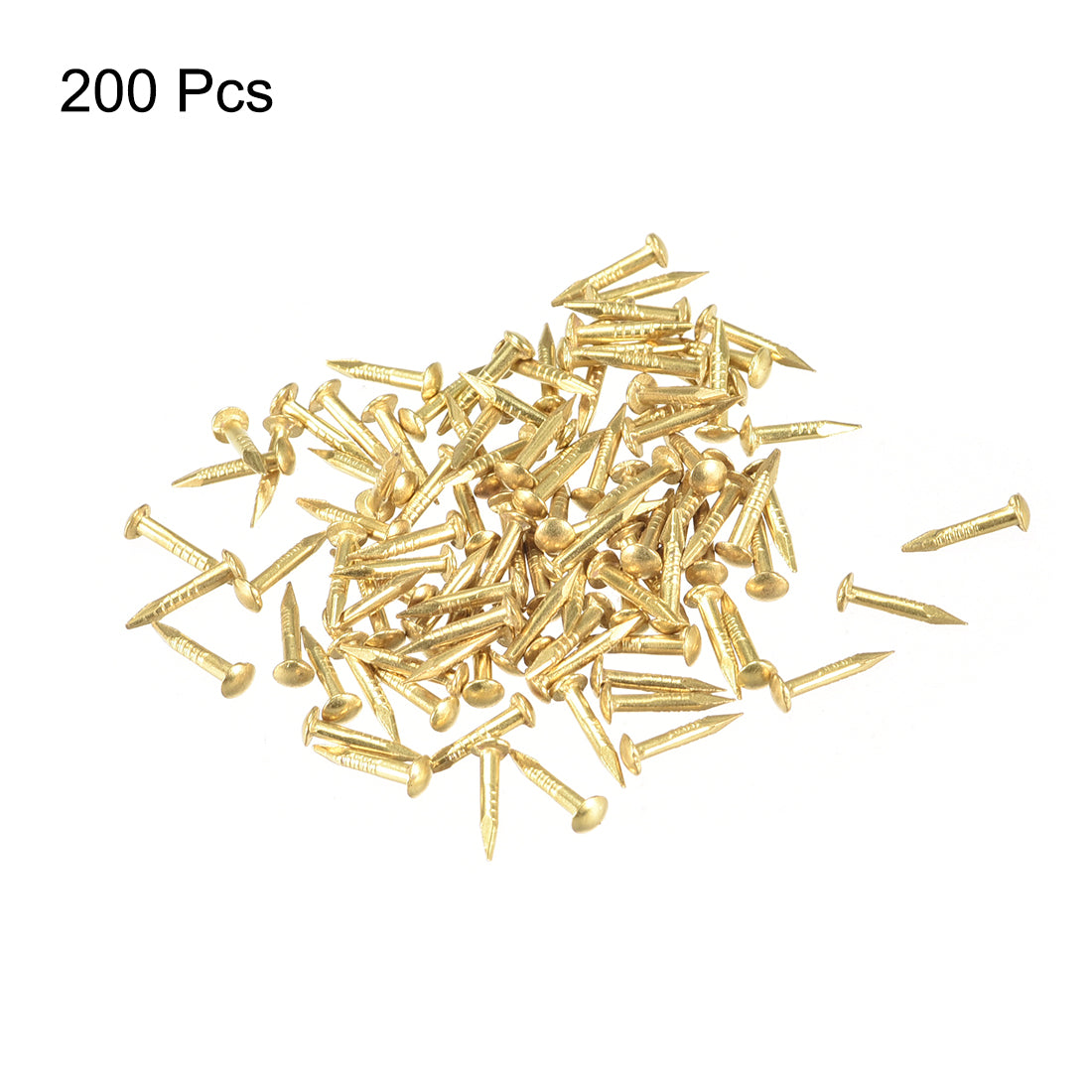 uxcell Uxcell Tiny Brass Nails 1.2mmX8mm for DIY Decorative Wooden Boxes 200pcs