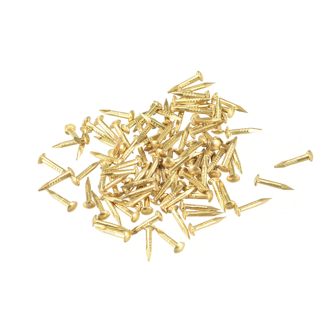 uxcell Uxcell Tiny Brass Nails 1.2mmX8mm for DIY Decorative Wooden Boxes 200pcs