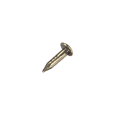 Harfington Uxcell Small Tiny Nails 1.2X6mm for DIY Decorative Wooden Boxes Bronze Tone 200pcs