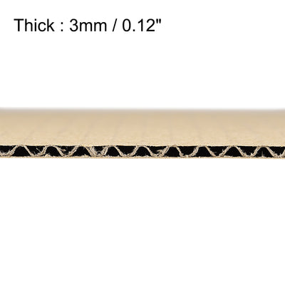 Harfington Uxcell Corrugated Cardboard Filler Insert Sheet Pads 3-Layer 3mm x 8 x 12-Inch 4pcs
