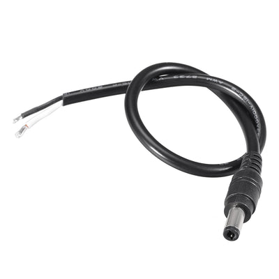 uxcell Uxcell DC Power 5.5mm x 2.5mm 10A 30cm Barrel Male Plug Connector Pigtail