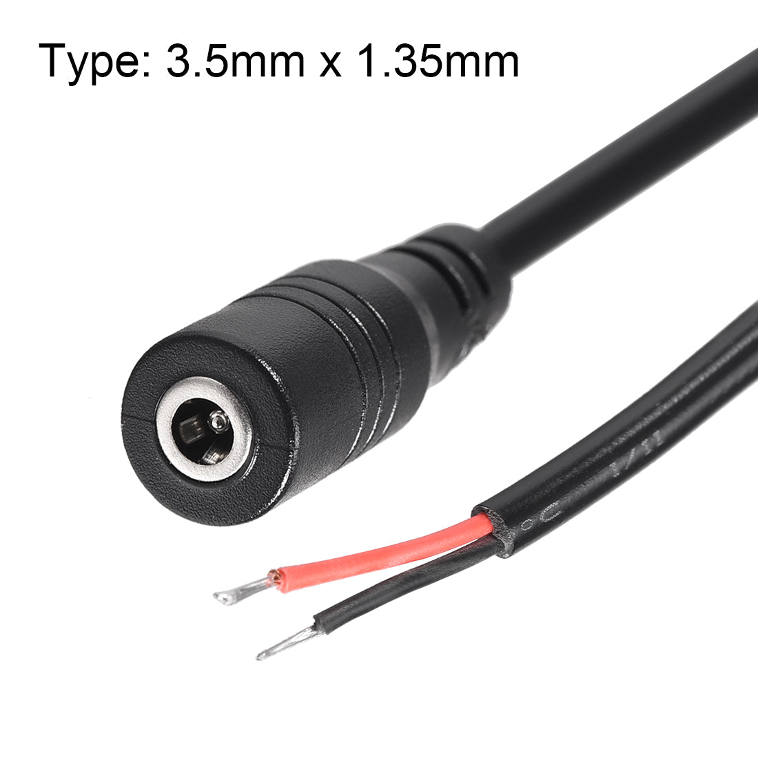 uxcell Uxcell DC Power 3.5mm x 1.35mm 30cm Barrel Female Plug Connector Pigtail 2pcs