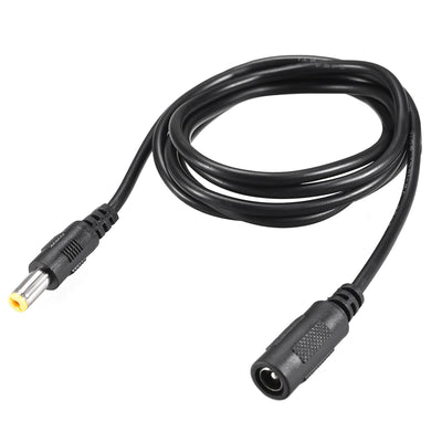 Harfington Uxcell Power Extension Cable 4ft 2.1mmx5.5mm Compatible w DC12V 1A Adapter