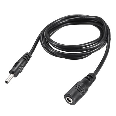 Harfington Uxcell Power Extension Cable 4.92ft 1.35mmx3.5mm Compatible w Adapter 2pcs