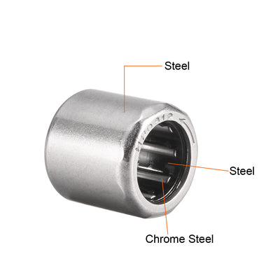 Harfington Uxcell Needle Roller Bearings Chrome Steel Needles One Way Clutch Bearing Metric