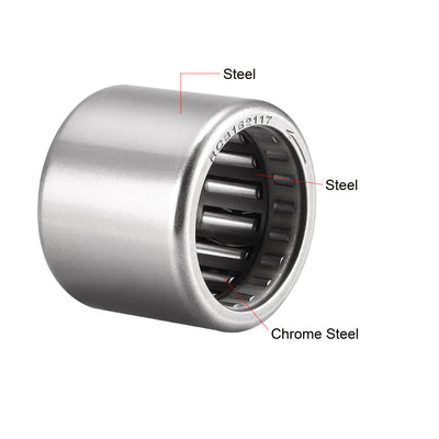 Harfington Uxcell Needle Roller Bearings, Chrome Steel Needles One Way Clutch Bearing Assembly Inch
