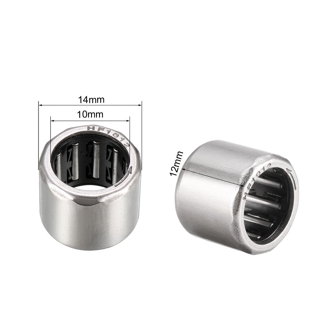 uxcell Uxcell Needle Roller Bearings Chrome Steel Needles One Way Clutch Bearing Metric