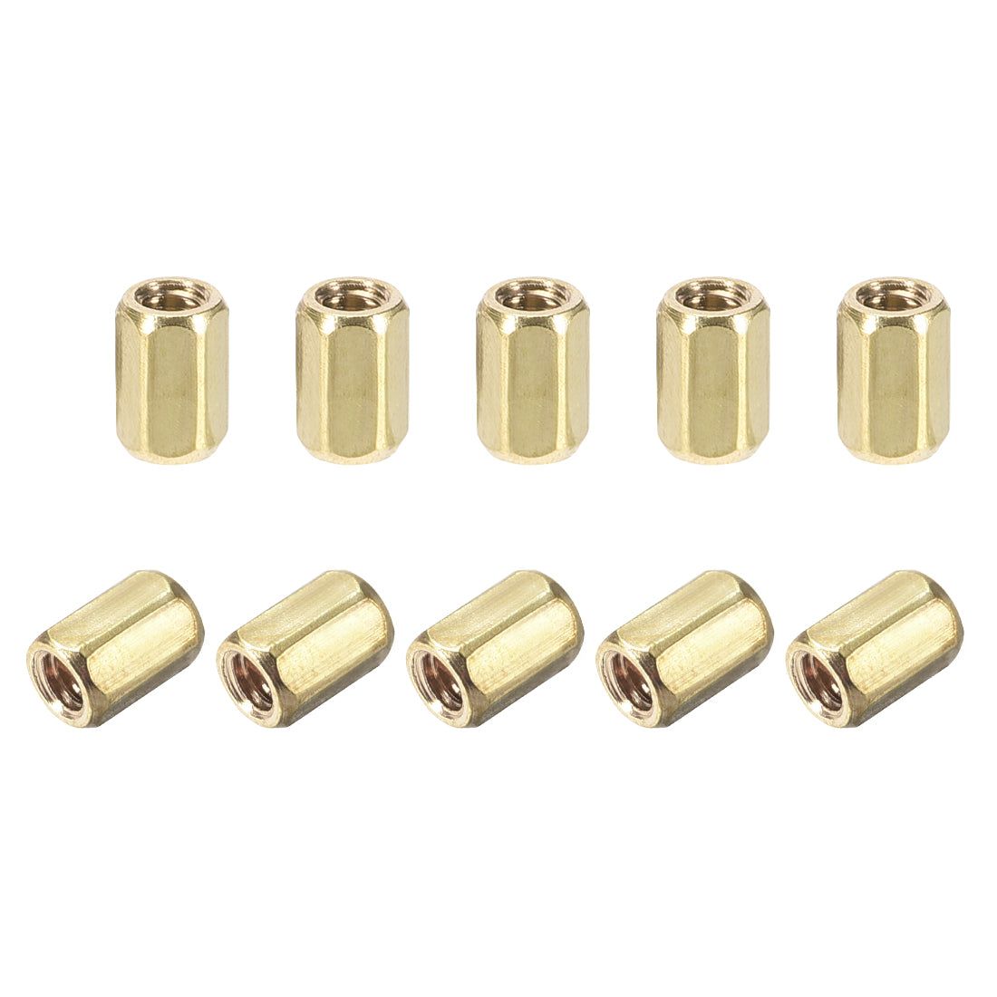Uxcell Uxcell M2 x 10mm Female to Female Hex Brass Spacer Standoff 50pcs