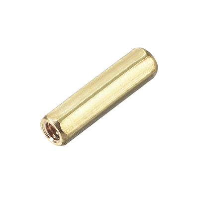 Harfington Uxcell M2 x 25mm Female to Female Hex Brass Spacer Standoff 20pcs