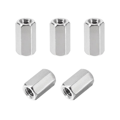 Harfington Uxcell M4 x 25mm Female to Female Hex Nickel Plated Spacer Standoff 5pcs
