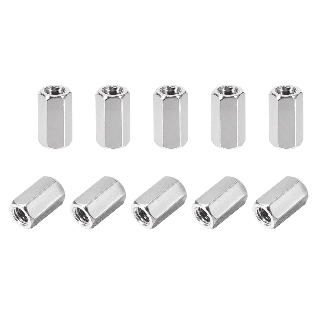 Uxcell Uxcell M4 x 40mm Female to Female Hex Nickel Plated Spacer Standoff 10pcs