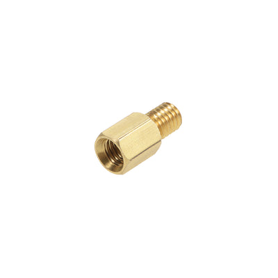 Harfington Uxcell M5 M6 Male to Female Hex Brass Spacer Standoff 3pcs