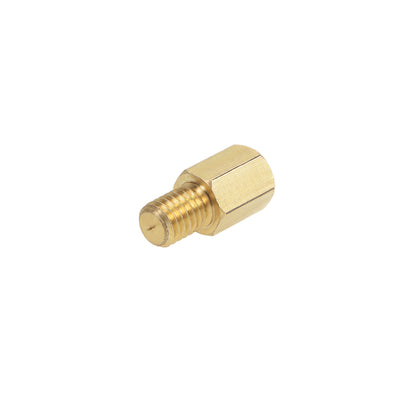 Harfington Uxcell M6 x 35 mm + 8 mm Male to Female Hex Brass Spacer Standoff 5pcs