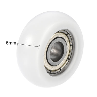 Harfington Uxcell Ball Bearing Guide Pulley Roller Double Shielded Chrome Steel Bearings
