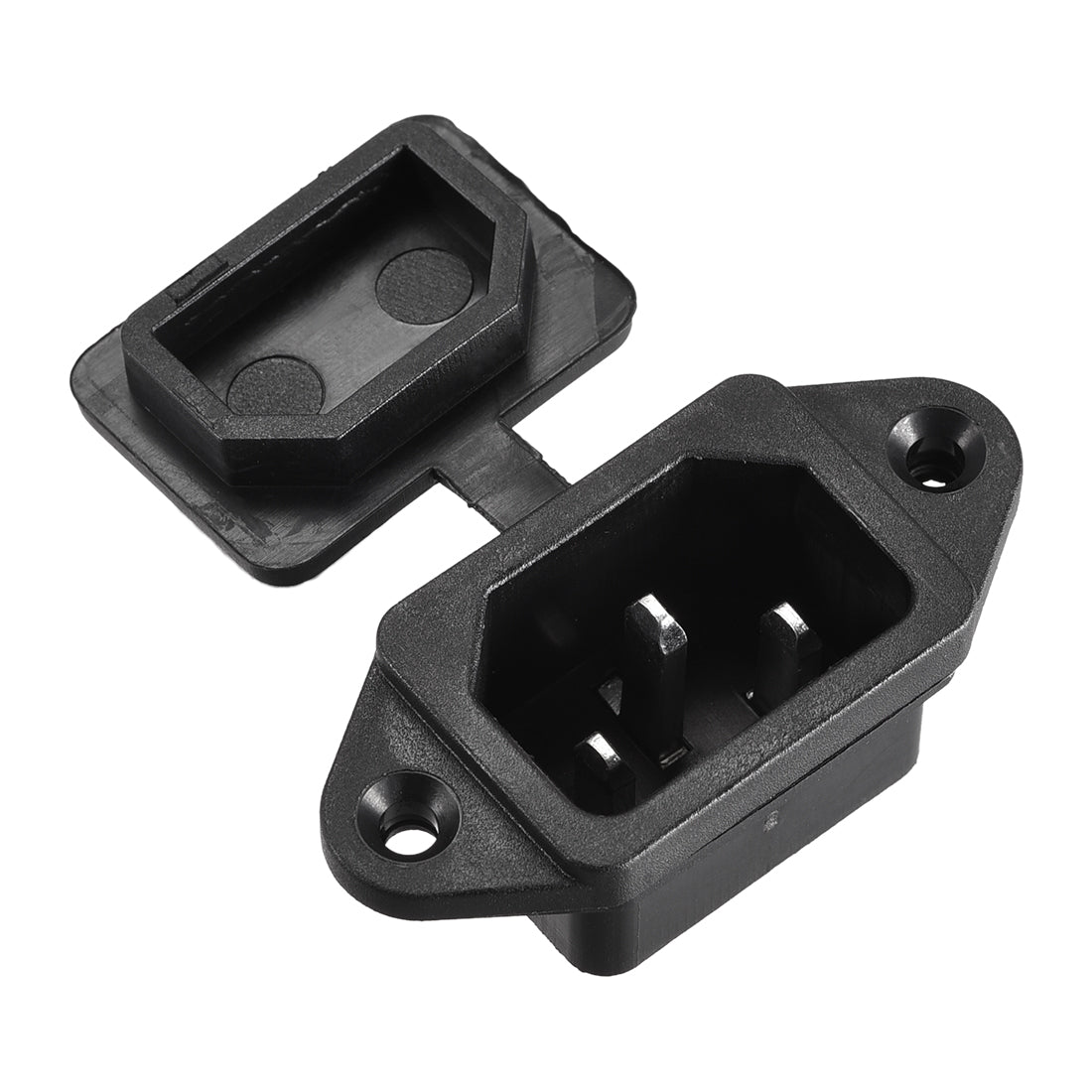 Uxcell AC 250V 10A IEC320 C14 Panel Mount Plug Power Device Socket w ...
