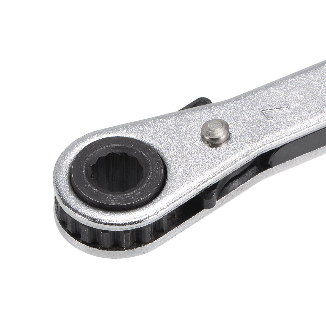 uxcell Uxcell Reversible Ratcheting Wrench,  Metric Double Box End, Cr-V