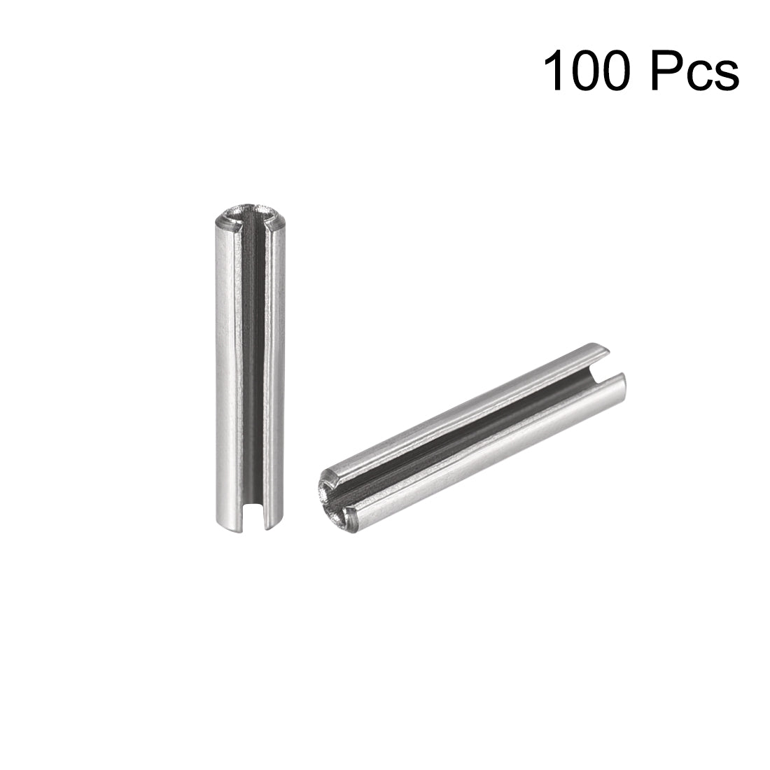 Uxcell Uxcell M2 x 16mm 304 Stainless Steel Split Spring Roll Dowel Pins Plain Finish 100Pcs