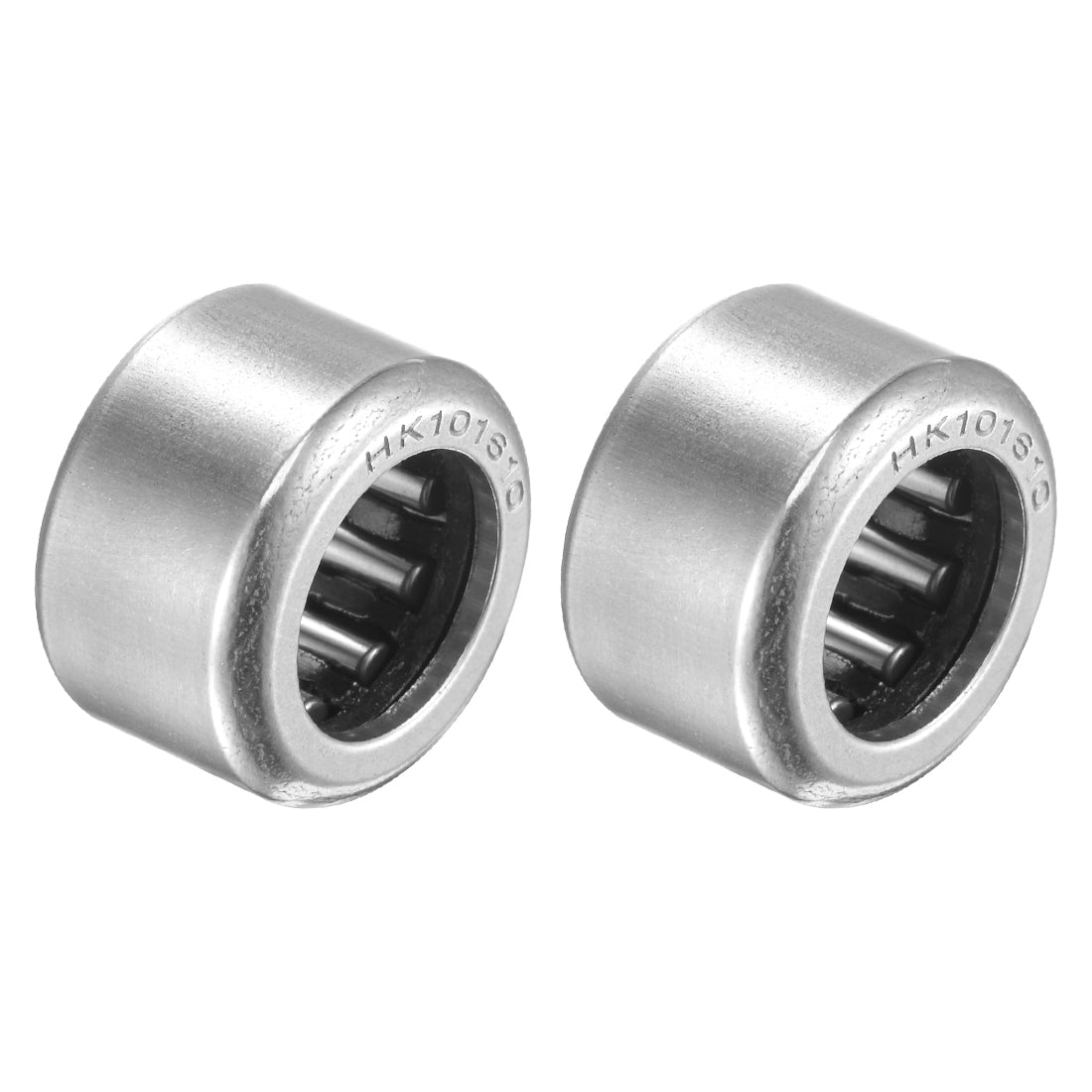 uxcell Uxcell Needle Roller Bearings, Open End, Stamping Steel Drawn Cup Metric