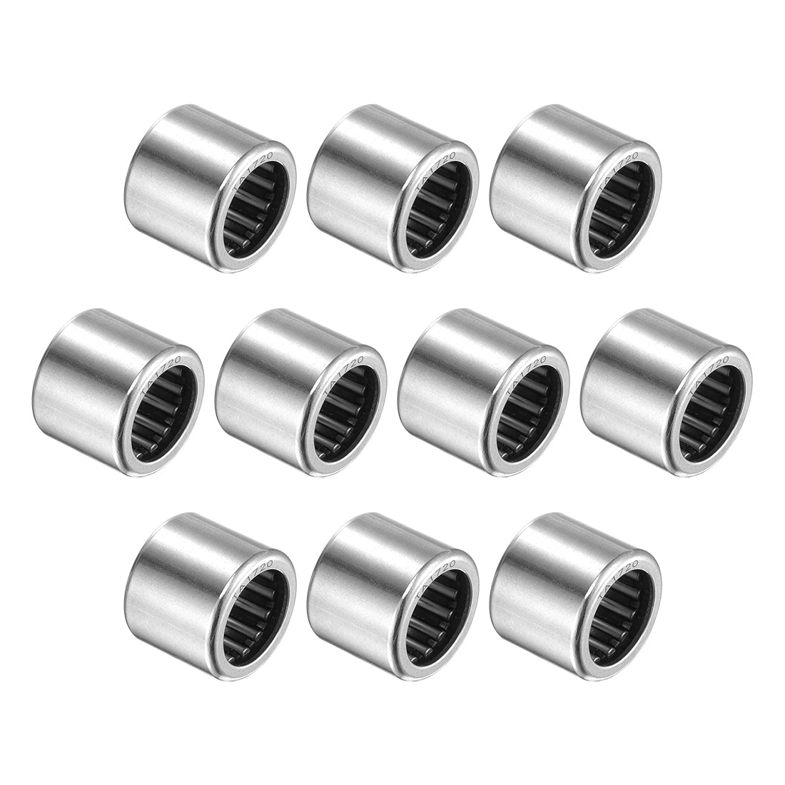 uxcell Uxcell TA1715 Needle Roller Bearings 17mm x 24mm x 15mm Chrome Steel Open End 10pcs