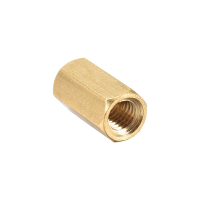 Harfington Uxcell M5 x 20 mm Female to Female Hex Brass Spacer Standoff 10pcs