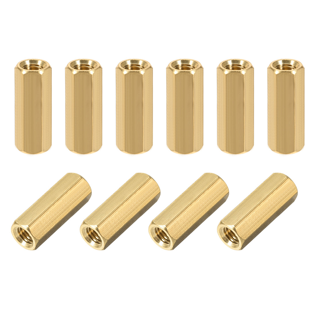 Uxcell Uxcell M5 x 20 mm Female to Female Hex Brass Spacer Standoff 10pcs