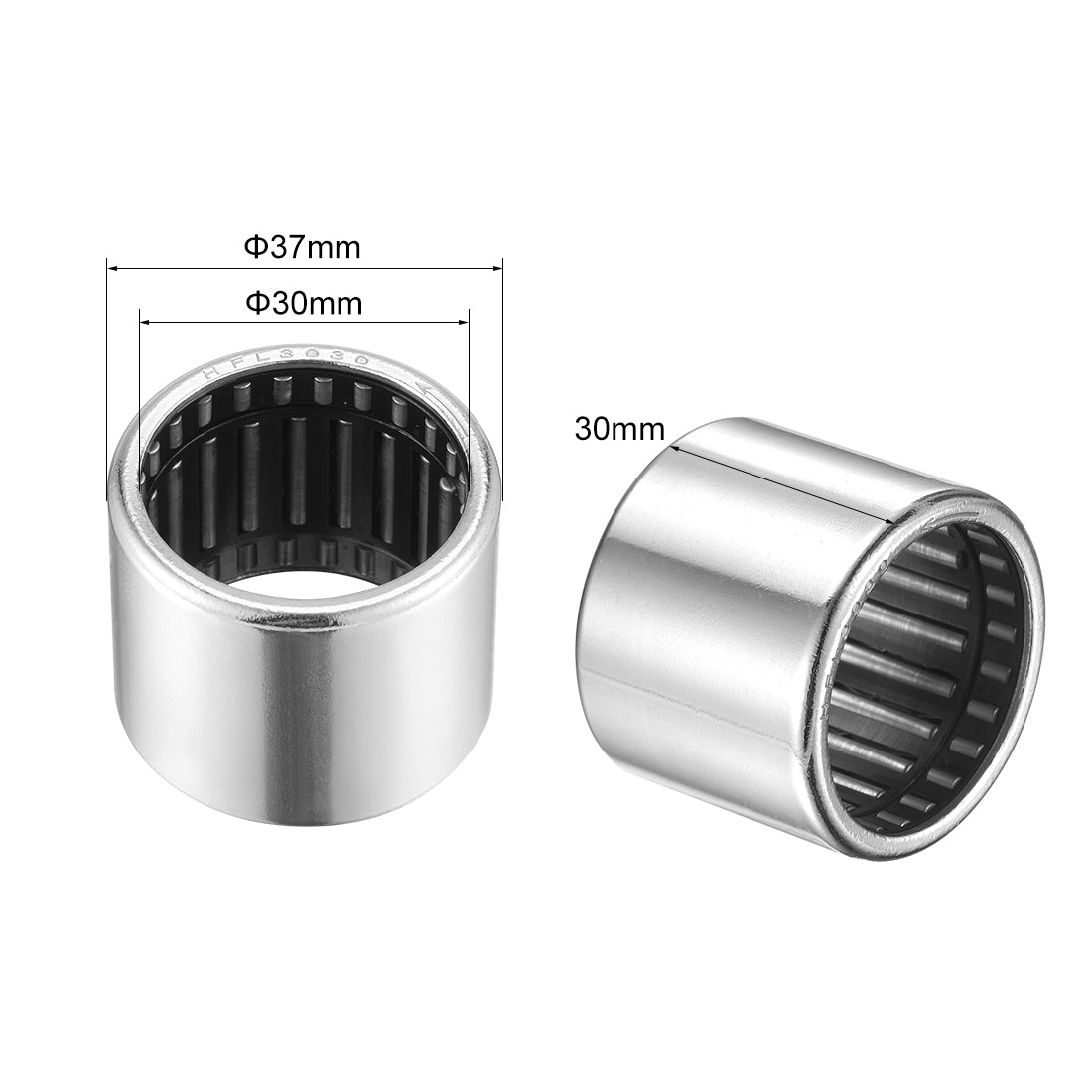 uxcell Uxcell Needle Roller Bearings Chrome Steel Needle One Way Clutch Bearing Metric