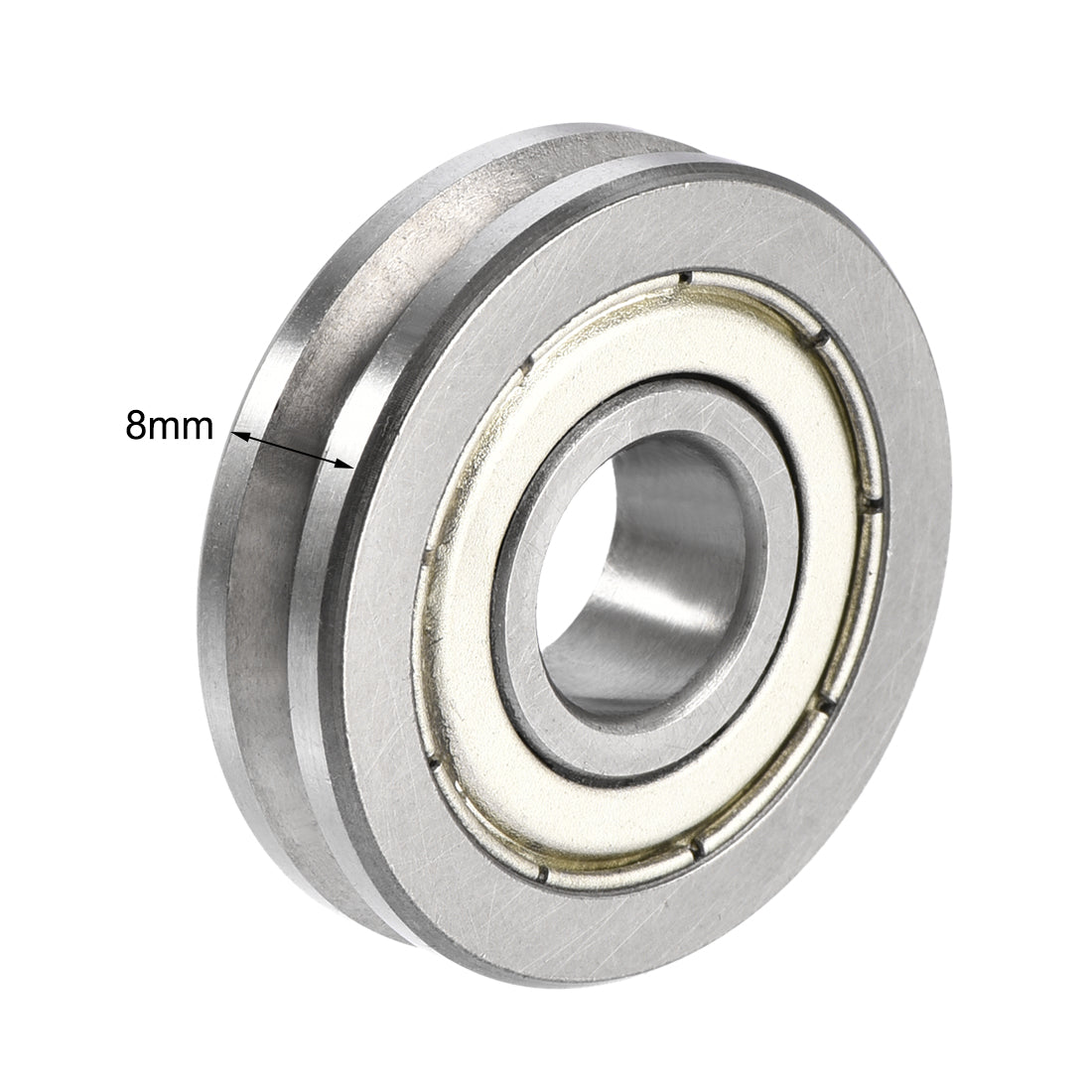 uxcell Uxcell V6000ZZ V-Groove Shaped Bearing 10mmx30mmx8mm Double Metal Shielded Bearing 2pcs