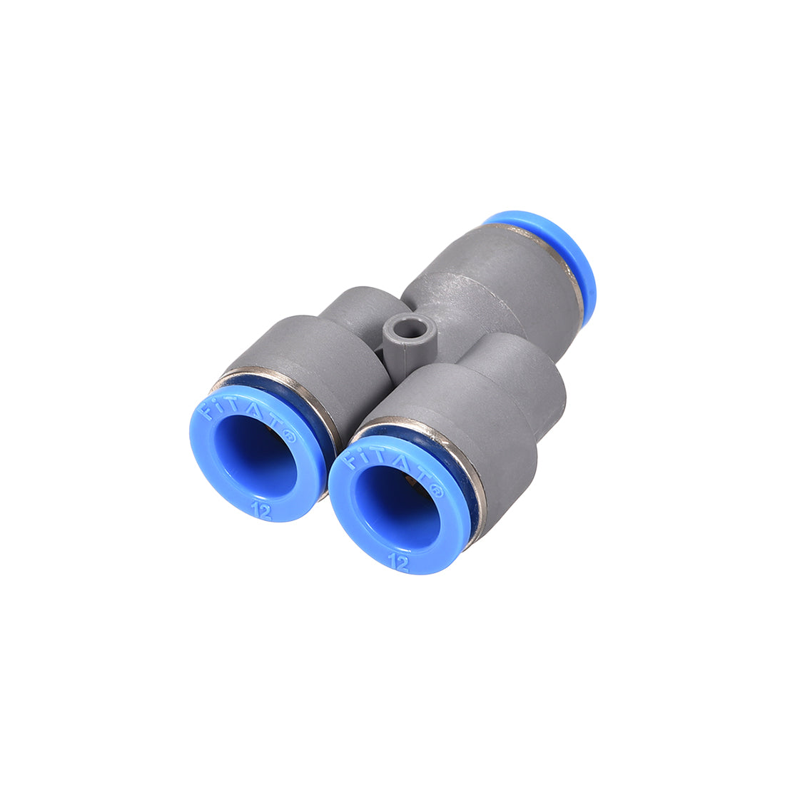 uxcell Uxcell Push To Connect Air Fittings Y Type Tube Connect 12mm OD Push Lock Grey