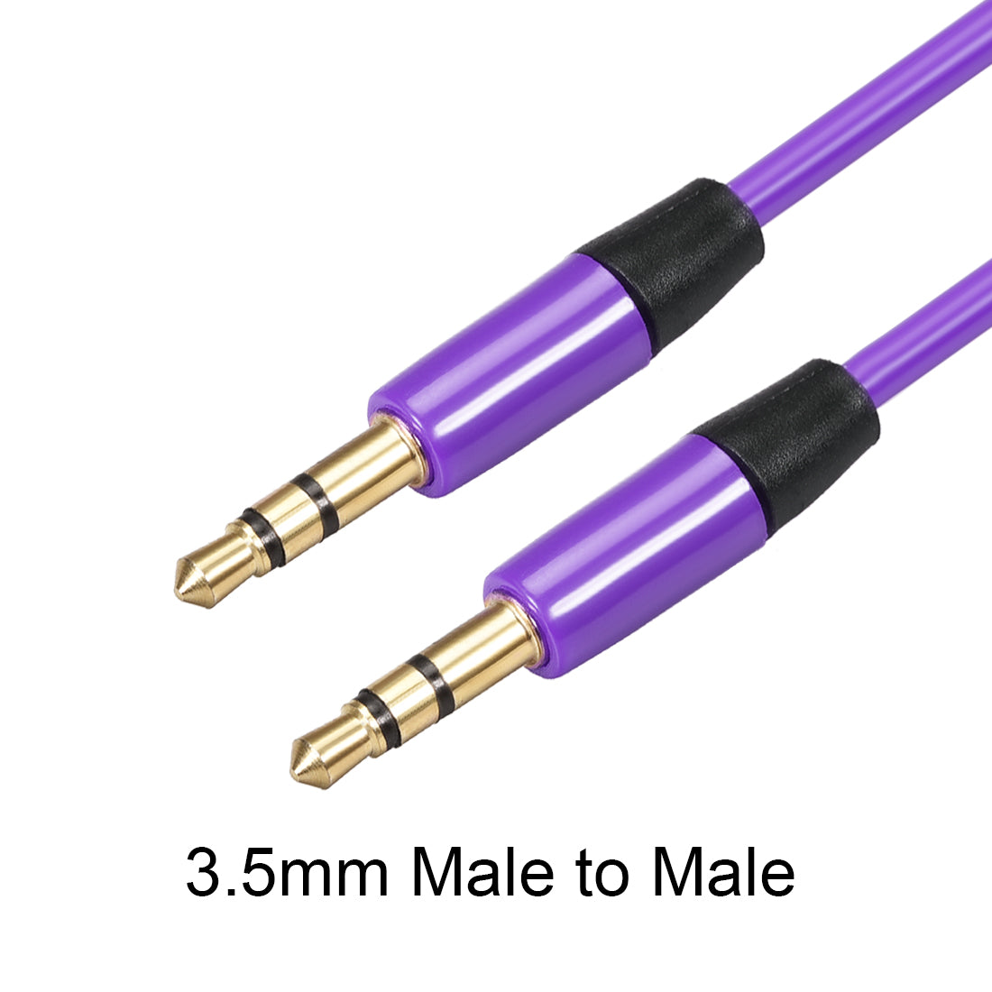 uxcell Uxcell 3.5mm Male to Male  Cable Stereo  Extension, 1.2 Meter Long, for Headphones Smartphones Notebooks, Purple