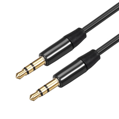 Harfington Uxcell 3.5mm Male to Male  Cable Stereo  Extension, 3 Meter Long, for Headphones Smartphones Notebooks, Black