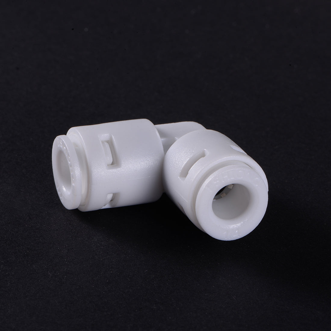 uxcell Uxcell Quick Connector Push in L Type PE Connect Fittings 1/4" to 1/4" Tube for Water Purifier RO System, 28x28mm White 15Pcs