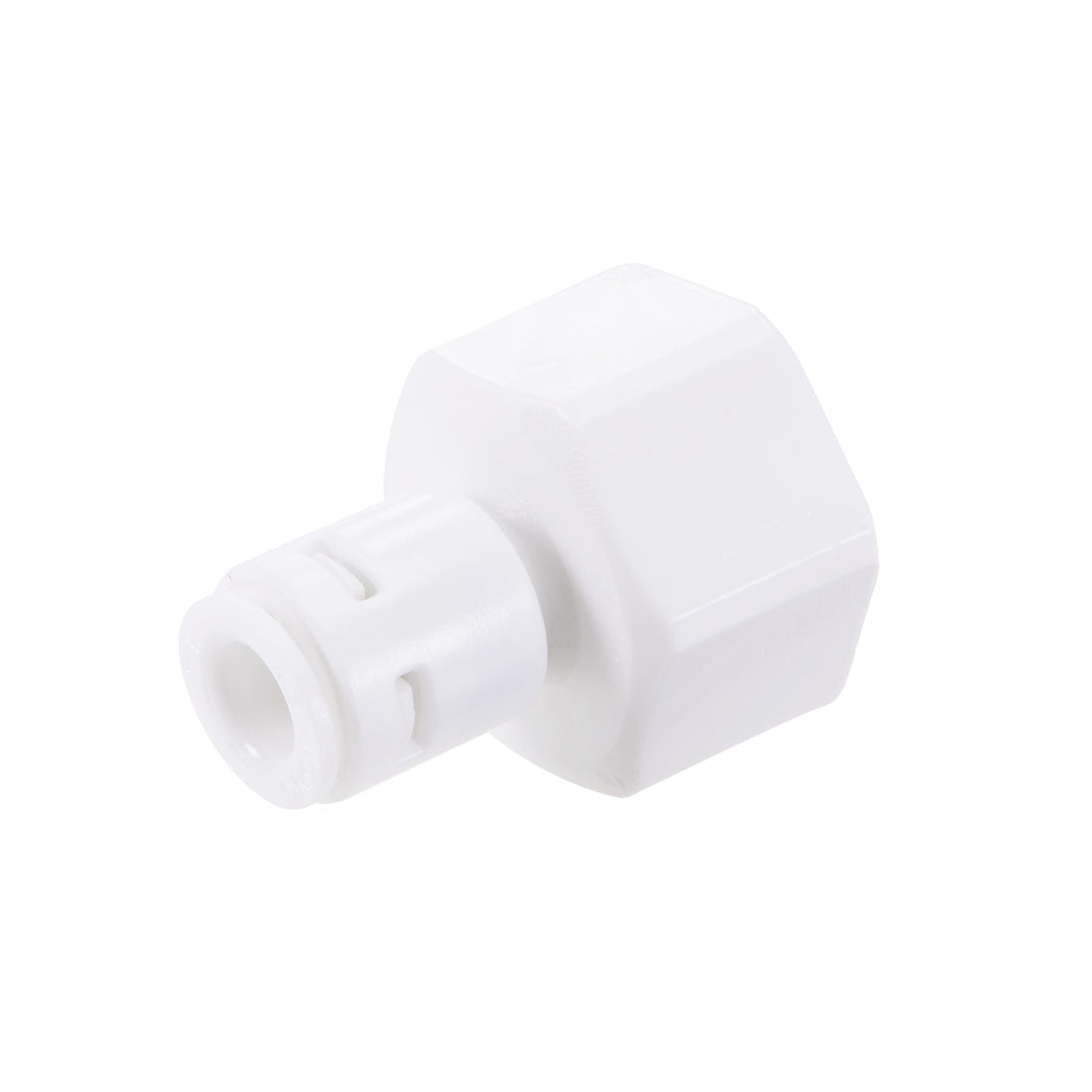 uxcell Uxcell Quick Connector G1/2 Female Thread to 1/4" Tube, Straight Connect Fittings for Water Purifier, 34mm White 2Pcs