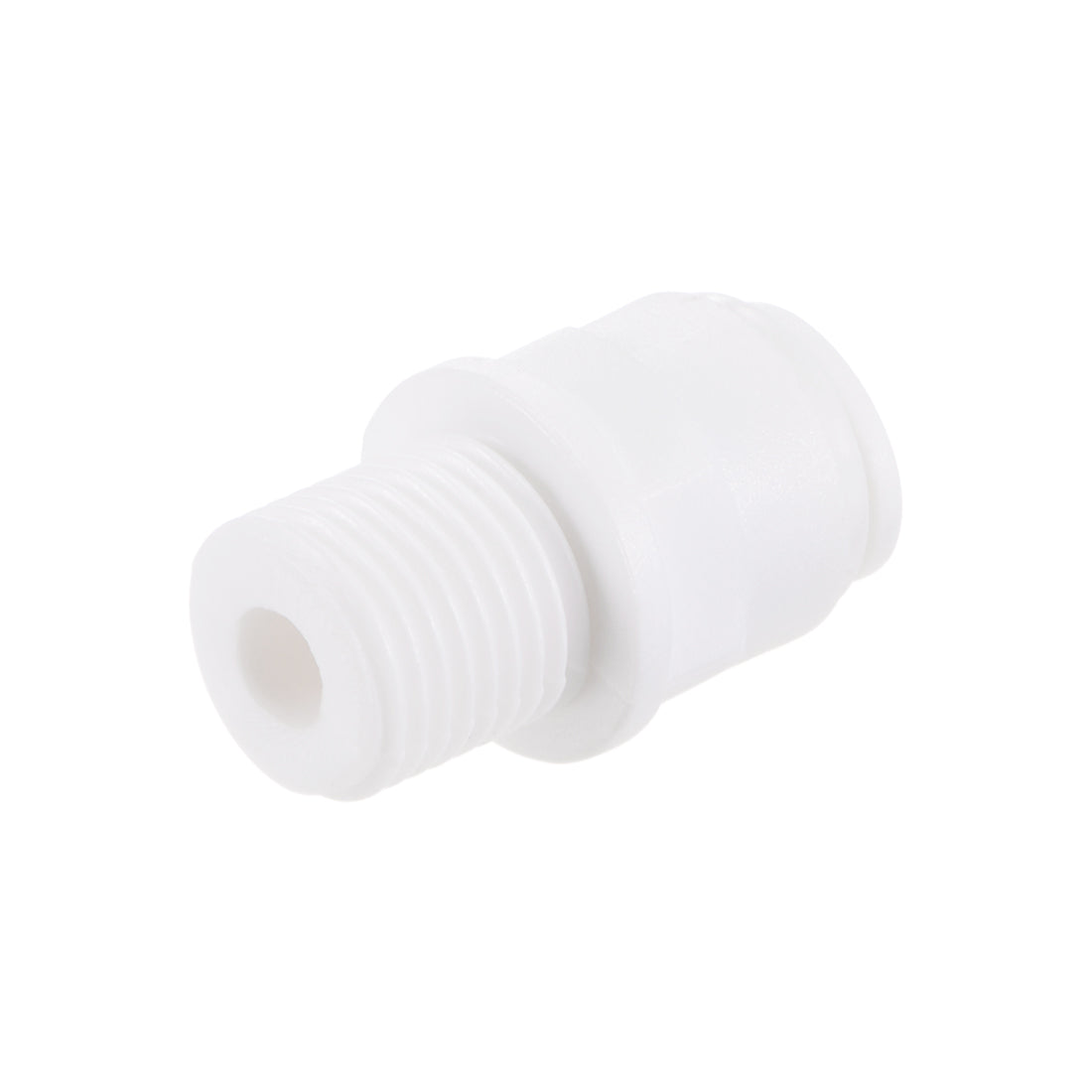 uxcell Uxcell Quick Connector G1/4 Male Thread to 1/4" Tube, Straight Connect Fittings for RO Water Purifier, 27mm White 5Pcs