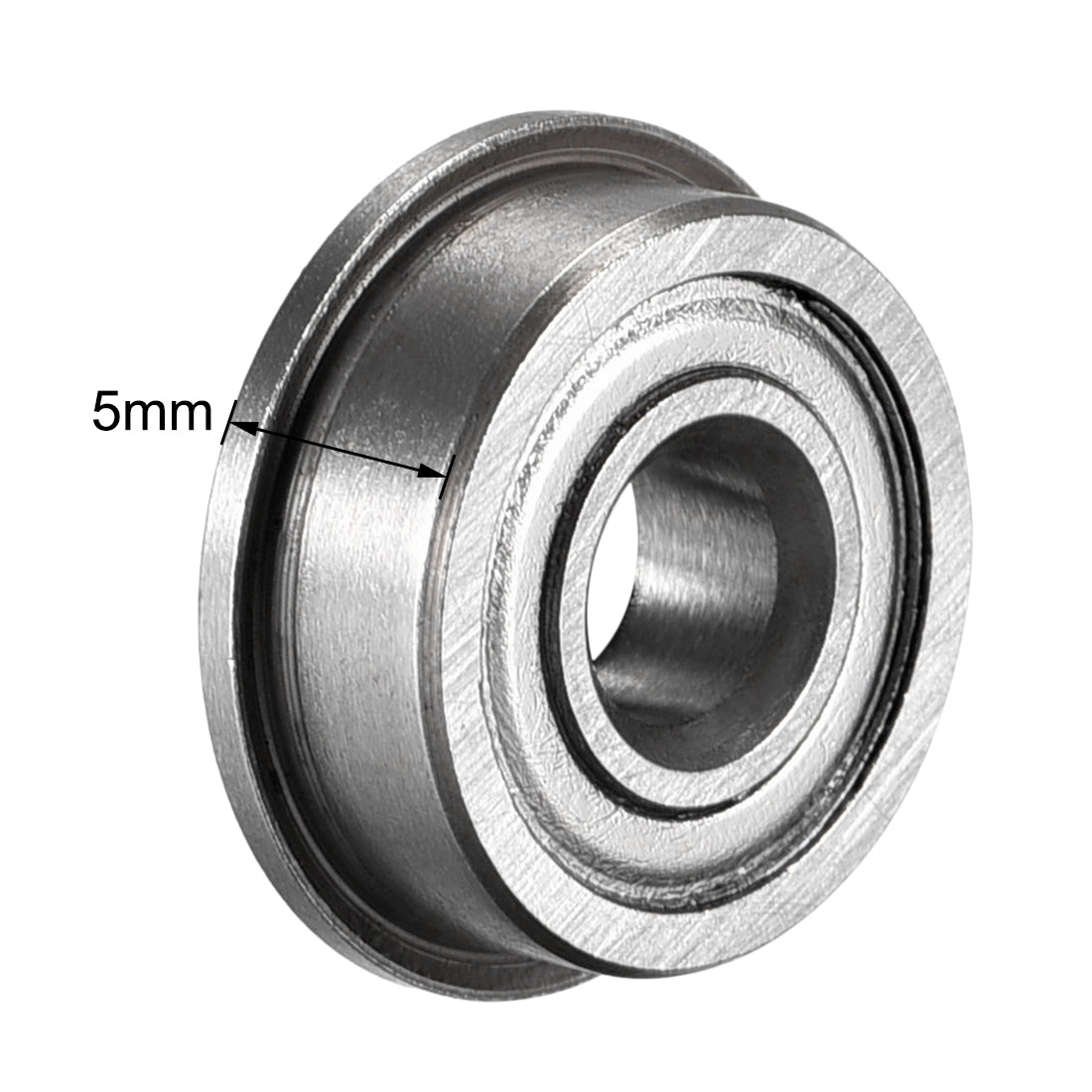 uxcell Uxcell Flange Ball Bearing Double Shielded Chrome Steel Bearing