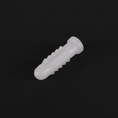 Harfington Uxcell 6x25mm Plastic Bolts Expansion Pipe Column Frame Fixings White 30pcs